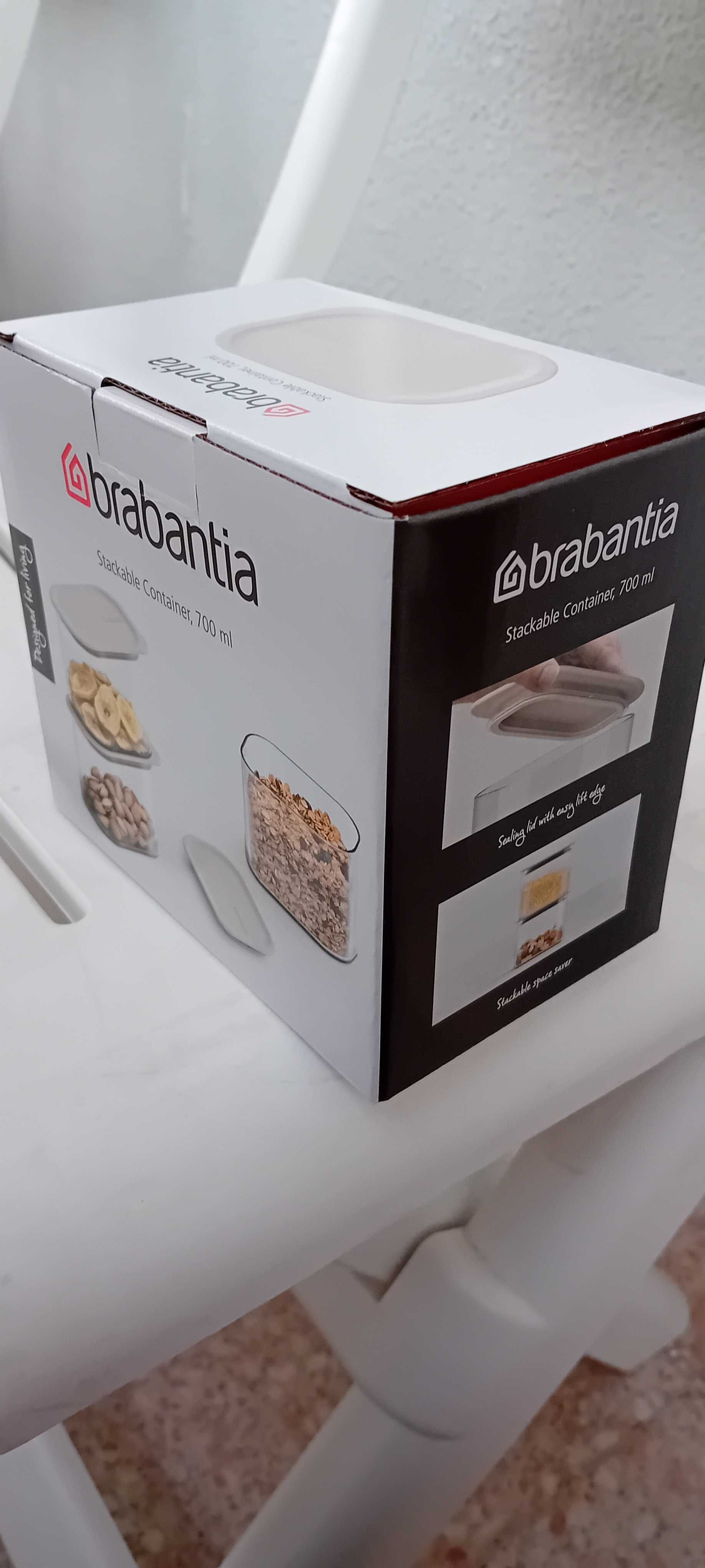 Brabantia – recipiente com colher medidora 700ml (coleção Continente)