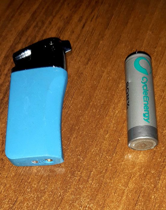 Зажигалка пьезо газовая 67х30х10мм