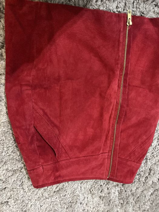 Юбка кожа замша Mango