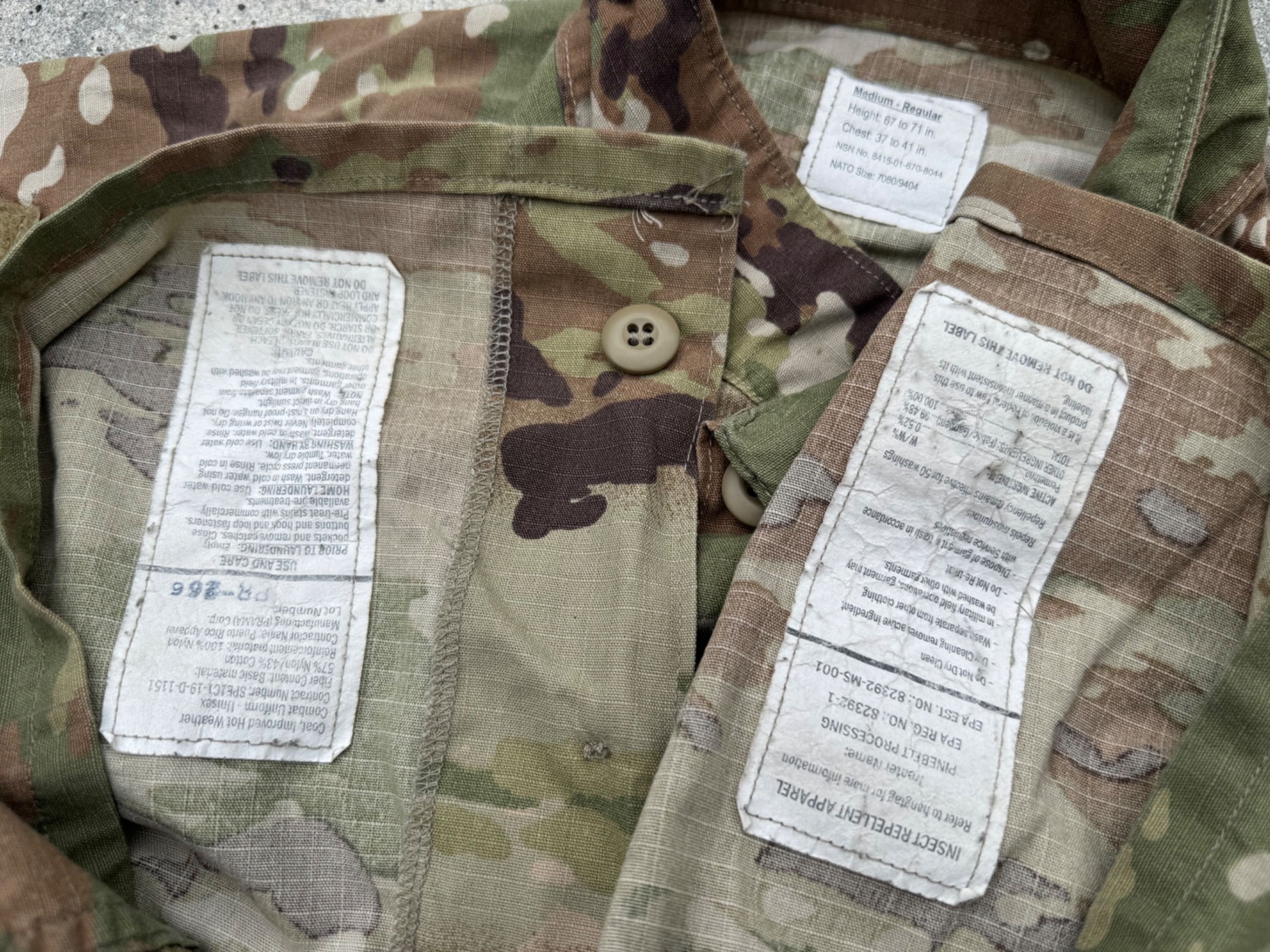J14/04 Комплект оригінальної форми армії США Multicam Medium-Regular