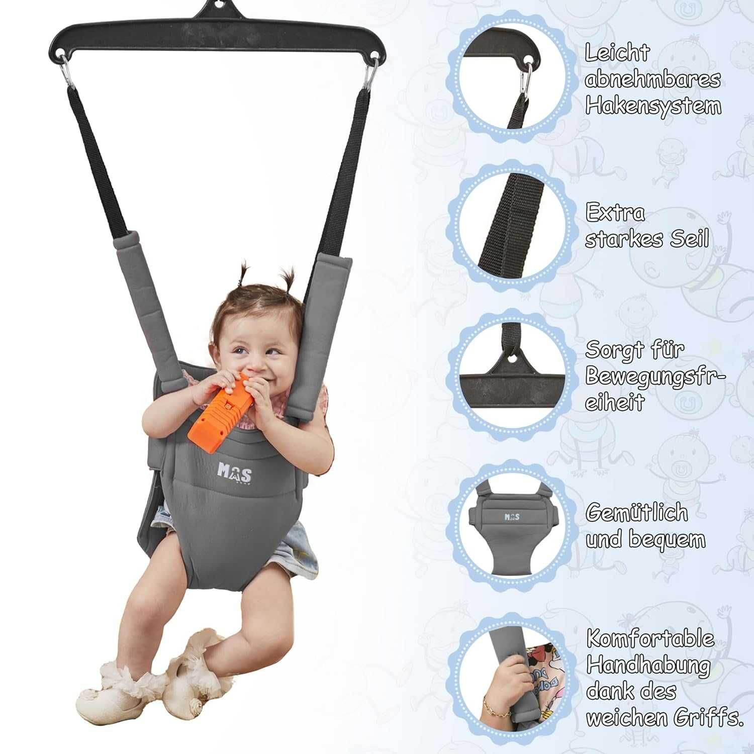 MOAS SHOP® Baby Door Hopper: Huśtawka dla dzieci