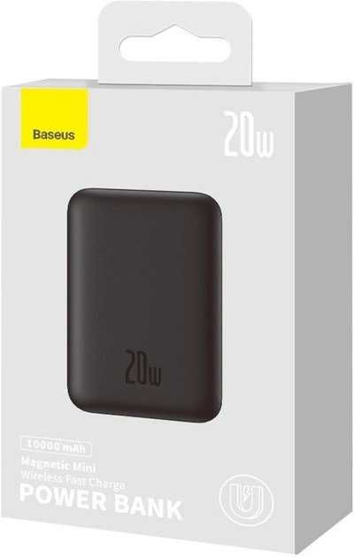 Павербанк з бездротовою зарядкою Qi Baseus Magnetic Mini 10000mAh 20W