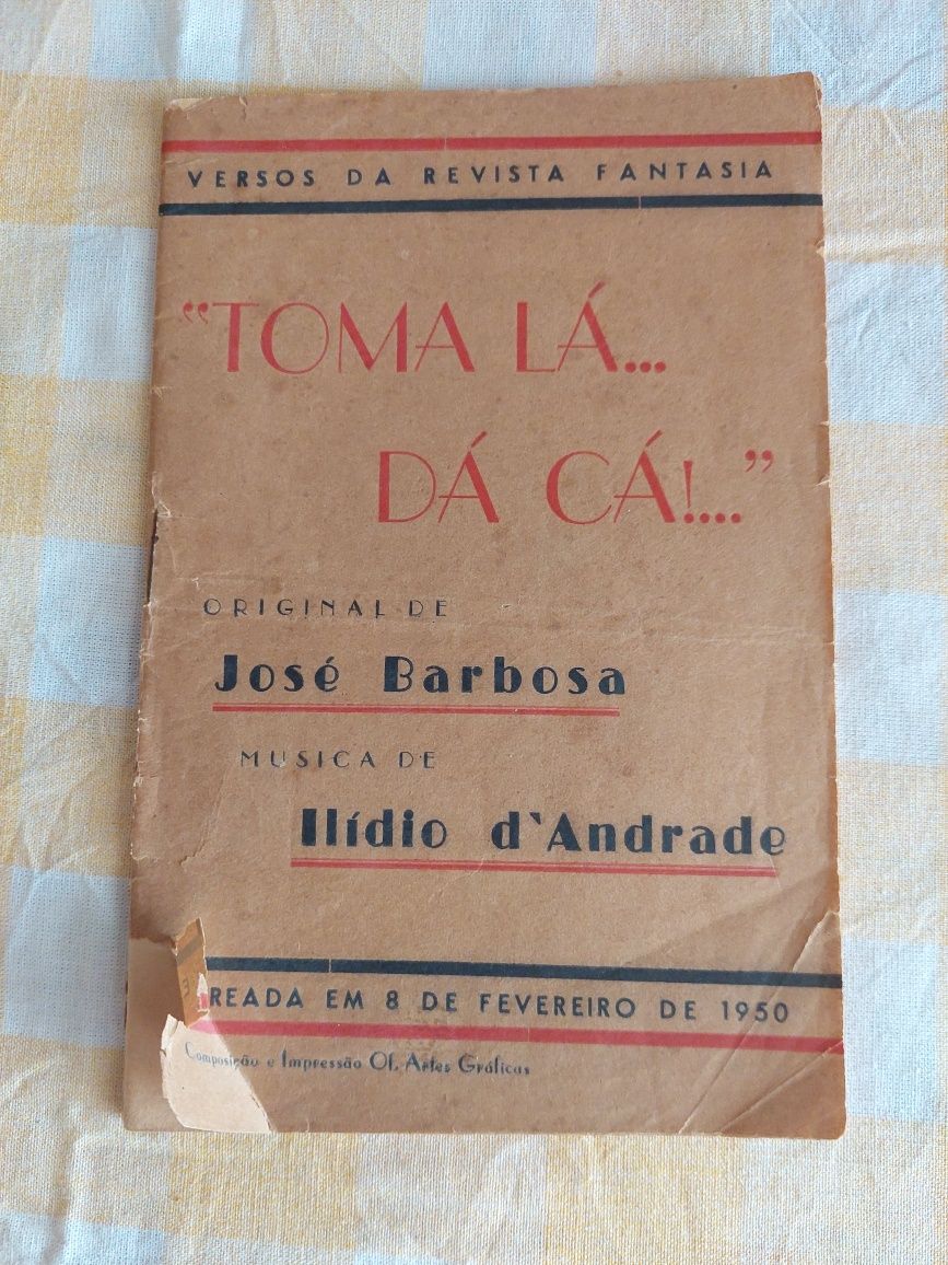 Versos da peça teatro reviata toma lá da ca