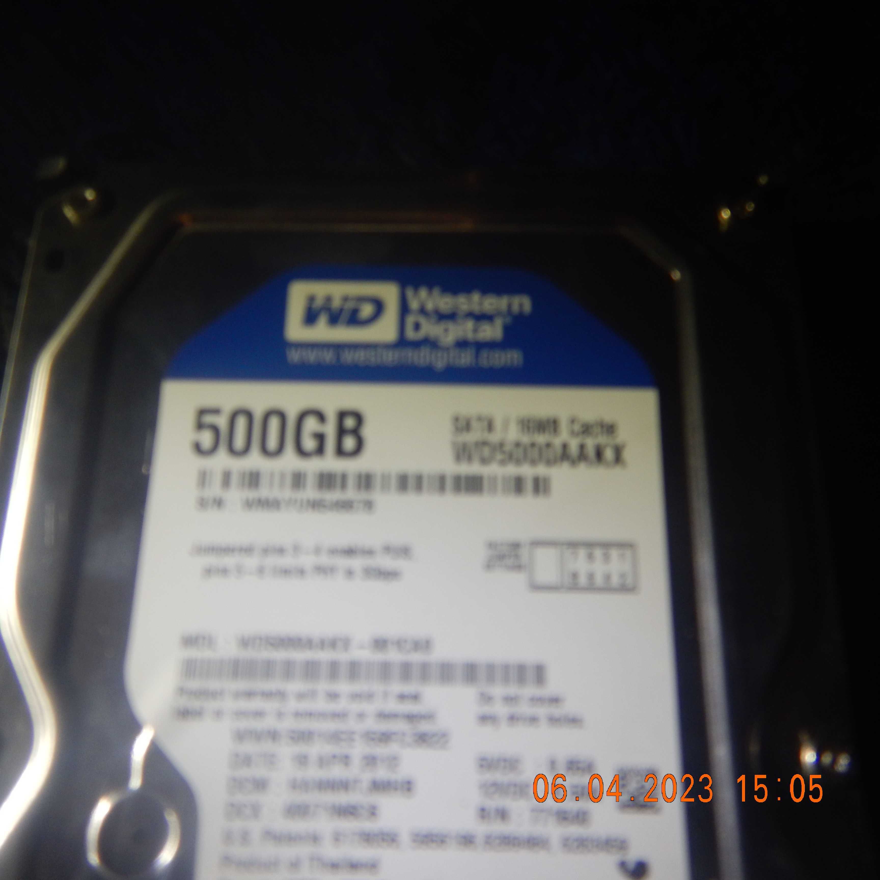 Жёсткий диск HDD WD-500Gb Sata