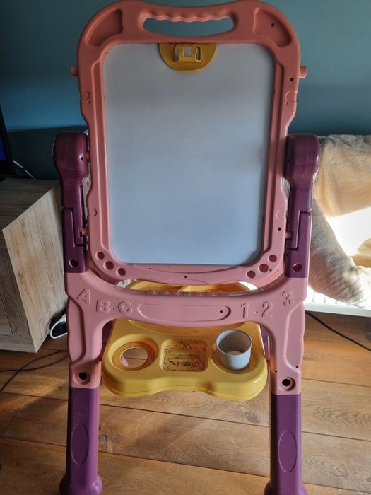 Tablica dziecieca suchościeralna, magnetyczna, kredowa