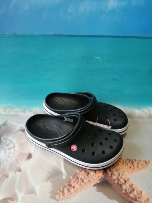 Кроксы Crocs Crocband Black купить со скидкой Киев