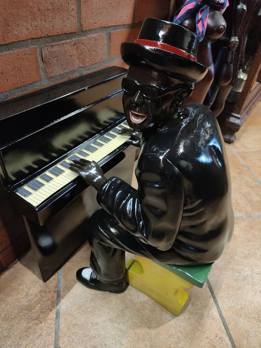 Estátua Pianista Jazz