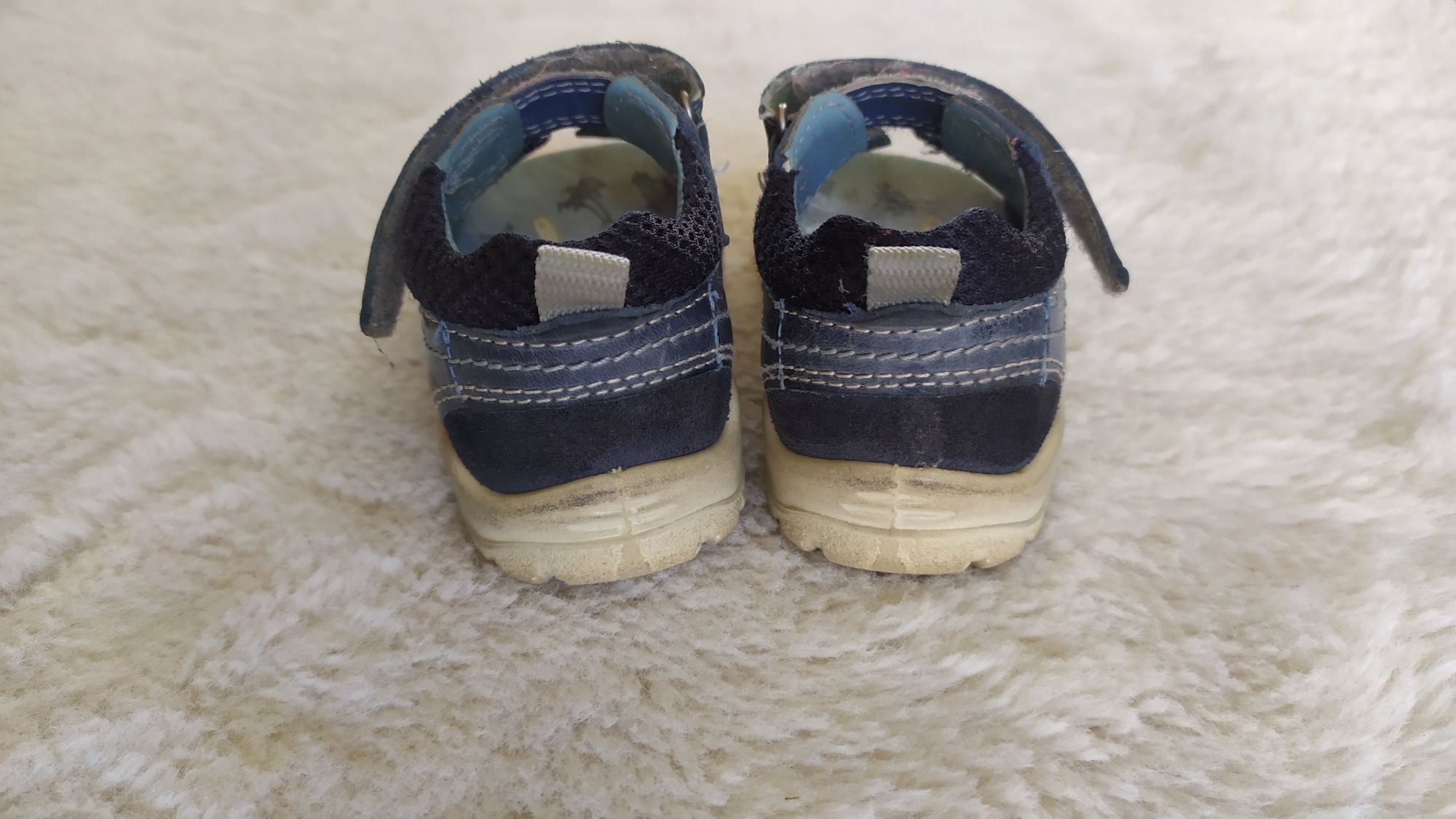 Sandały, sandałki dla chłopca i dziewczynki, skórzane, ECCO, r.20