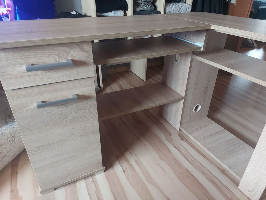 Biurko narozne jasne