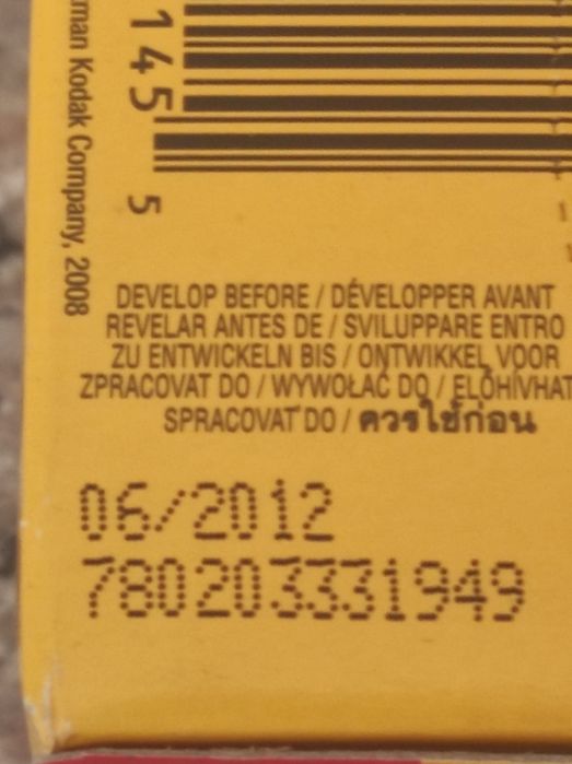 Rolos da Kodak para máquina fotográfica