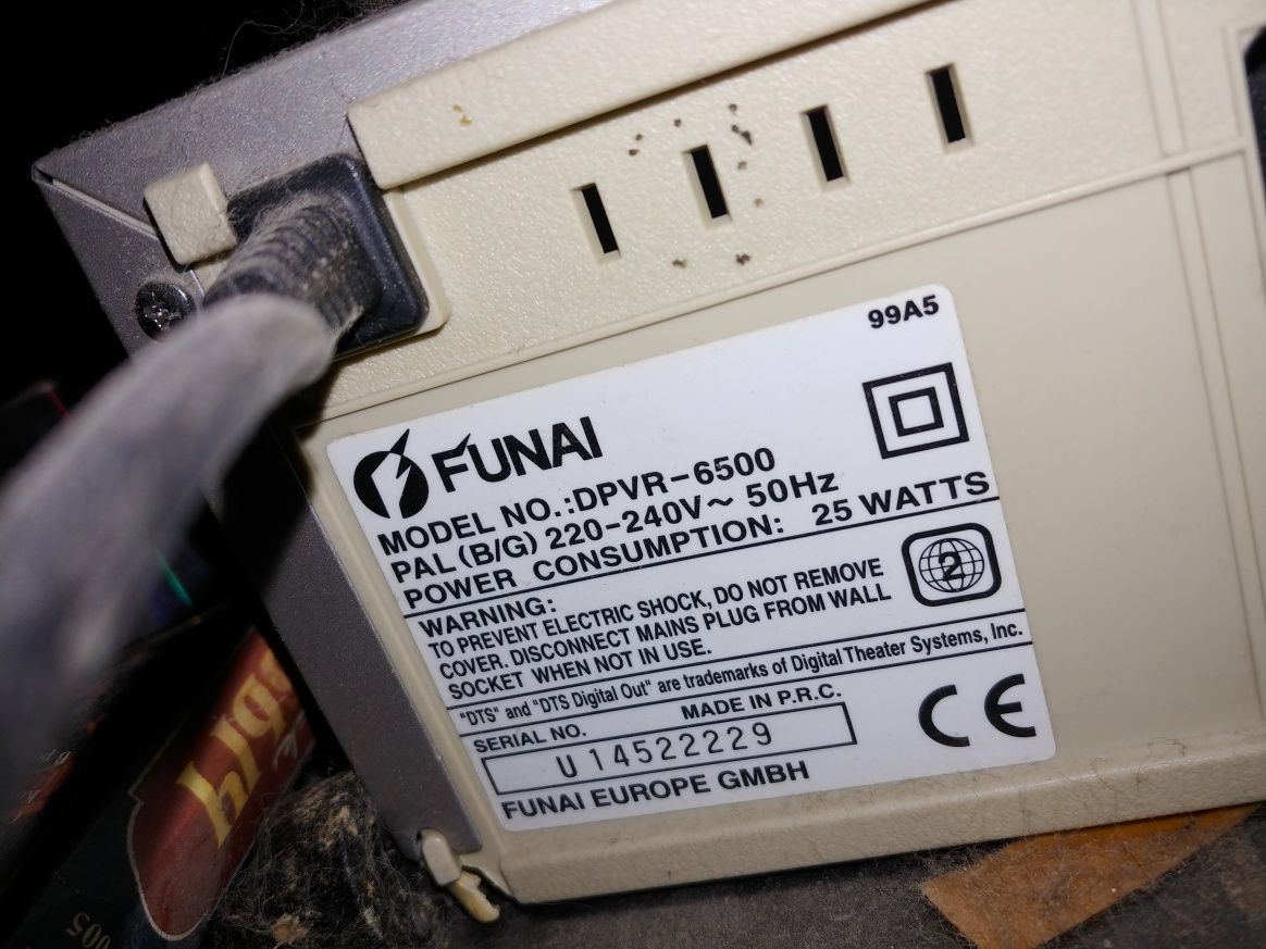 Funai dpvr 6500 двдвидеоплейер