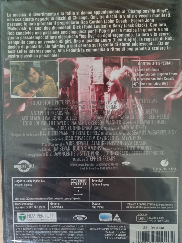 DVD Przeboje i Podboje High Fidelity Alta Fedeltà John Cusack