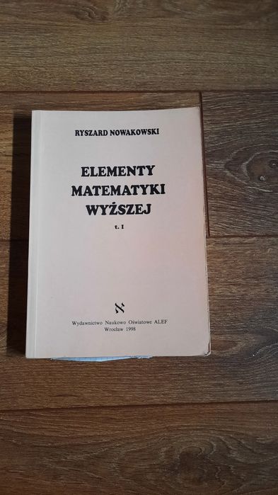 Książka Elementy Matematyki Wyższej t.1