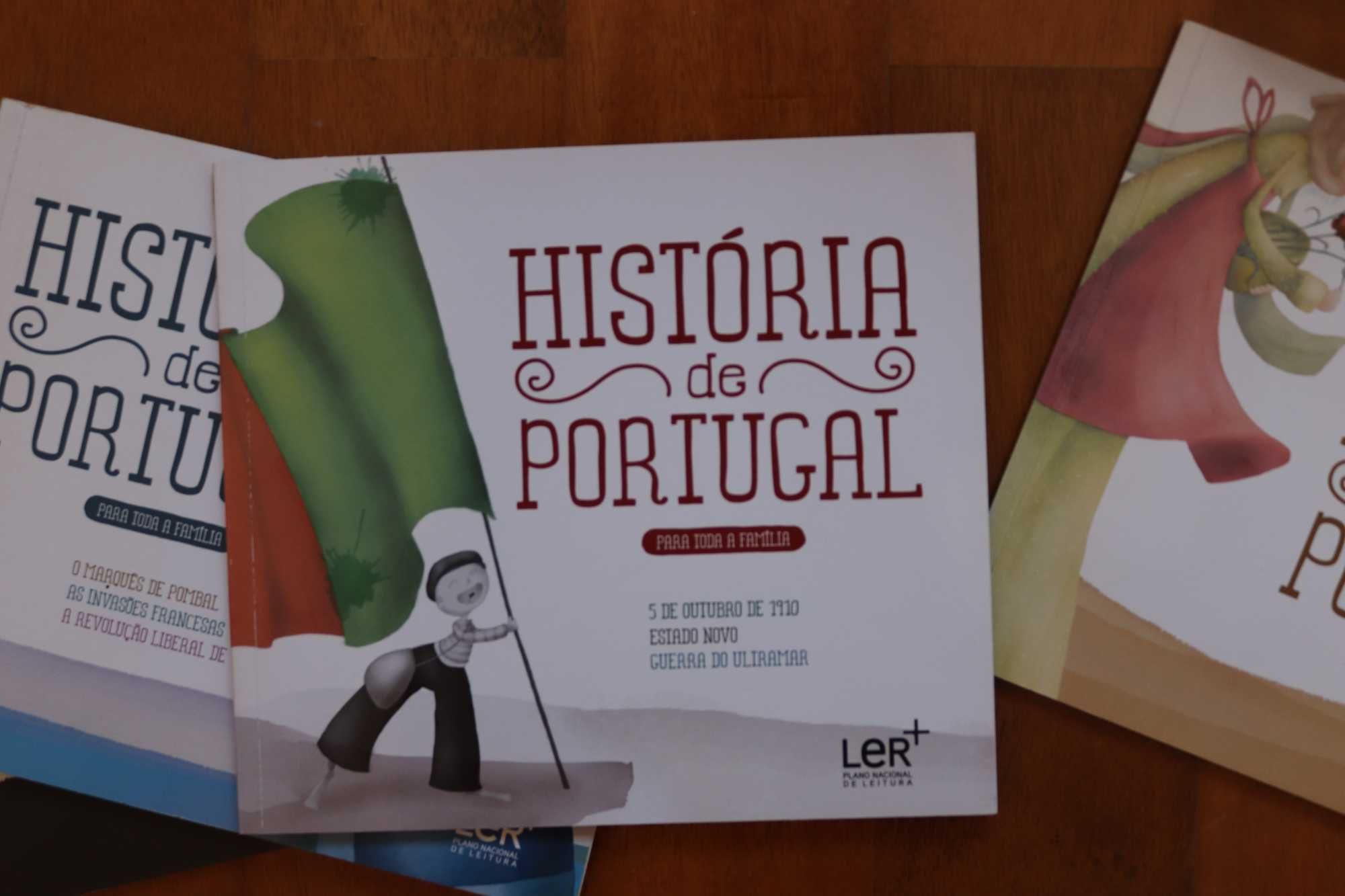Coleção de livros sobre a História de Portugal
