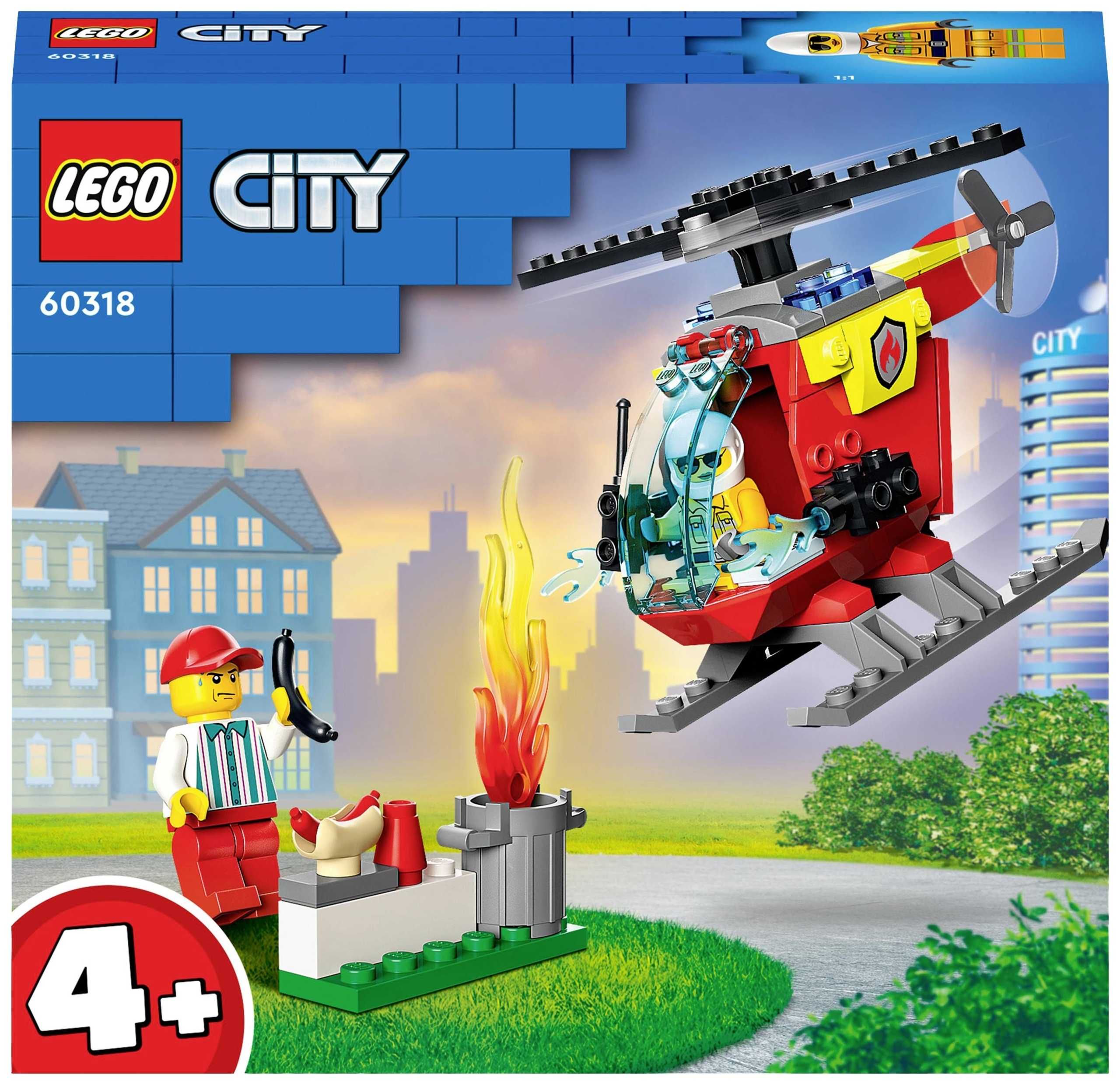 LEGO CITY 60318 Helikopter Straży Pożarnej 4+ Klocki *NOWE*