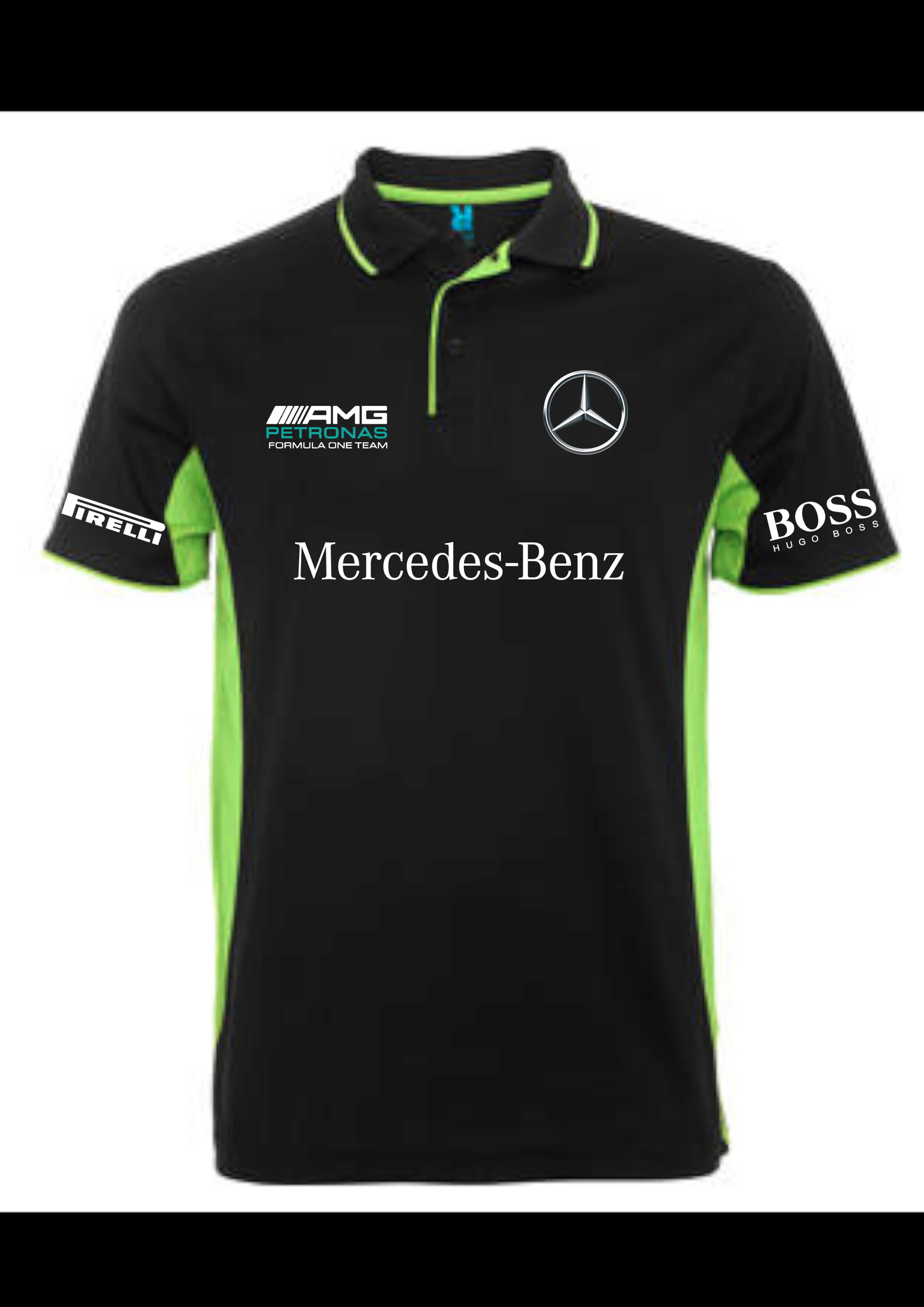 Polo desportivo bordado Mercedes AMG