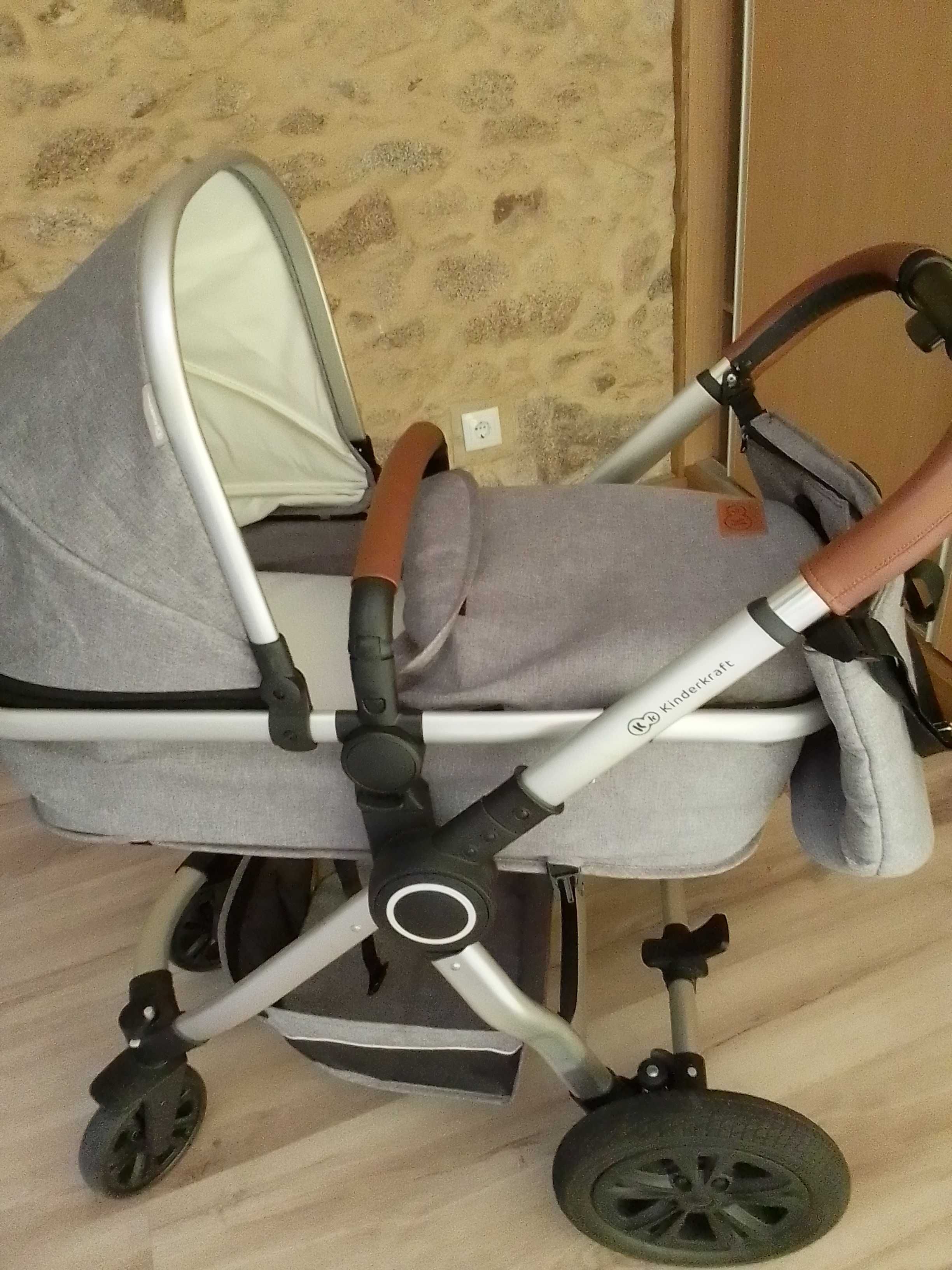 Carrinho kinderkeft veio 3 em 1