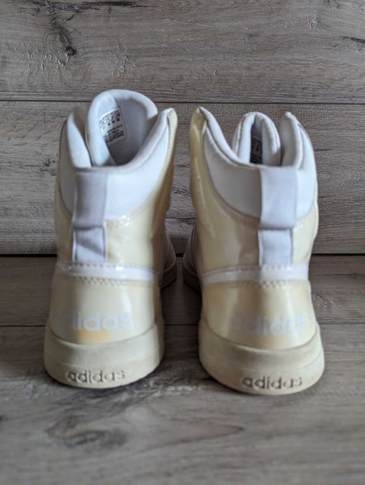 Кроссовки белые Adidas Адидас hoops team 40 р 26 см хай-топы