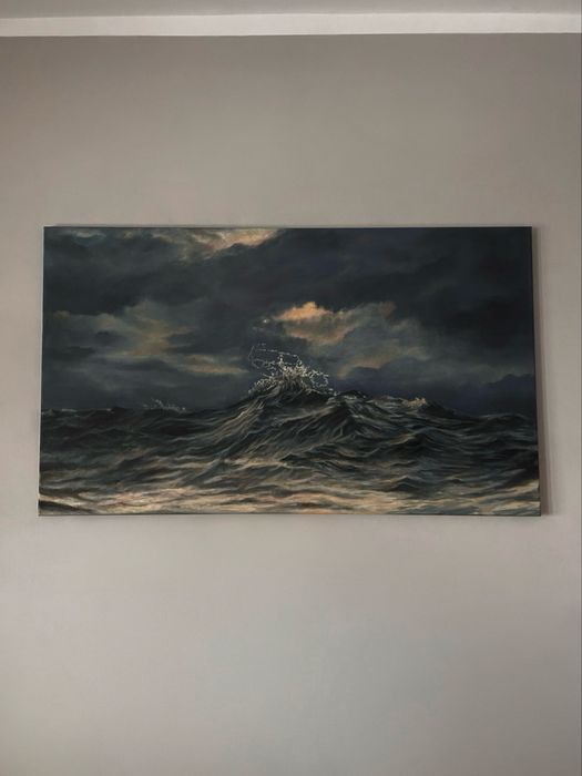 Obraz duży, ręcznie malowany, akryl