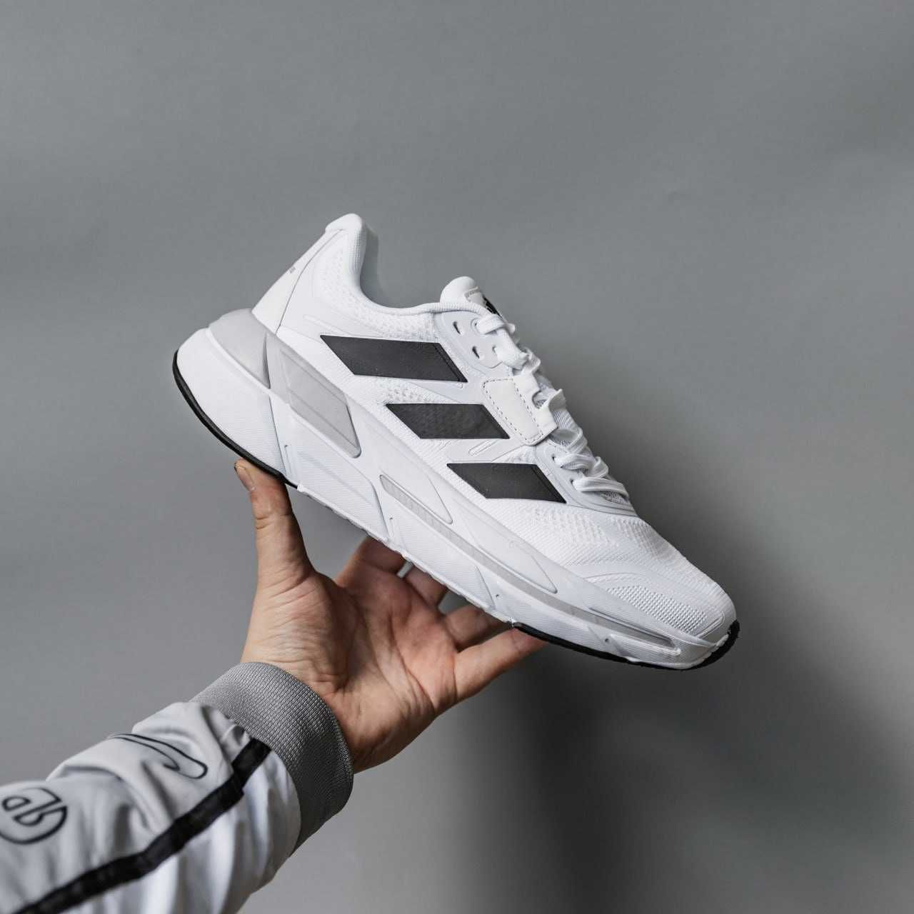 Чоловічі кросівки Adidas Adistar 2.0 білий з чорним 3080 ХІТ КРОСИ