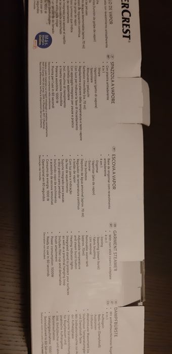 Escova a vapor nova, na caixa nunca utilizada da marca Silvercrest.