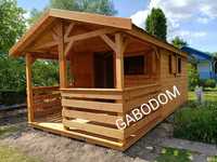 Domek drewniany eco ogrodowy KOKO 18M2 letniskowy domki z montażem