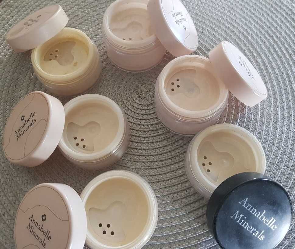 pojemnik pudełko opakowanie sypki puder  annabelle minerals