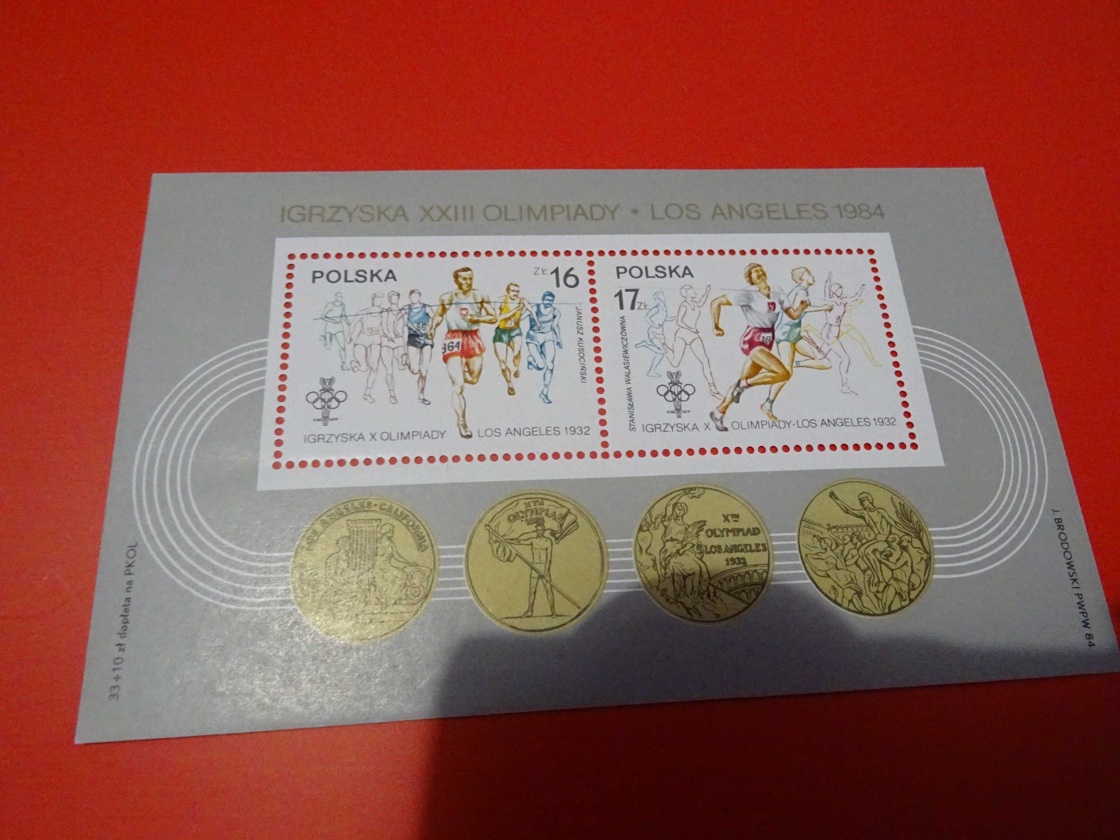 znaczki z olimpiady XXIII Los Angeles 1984