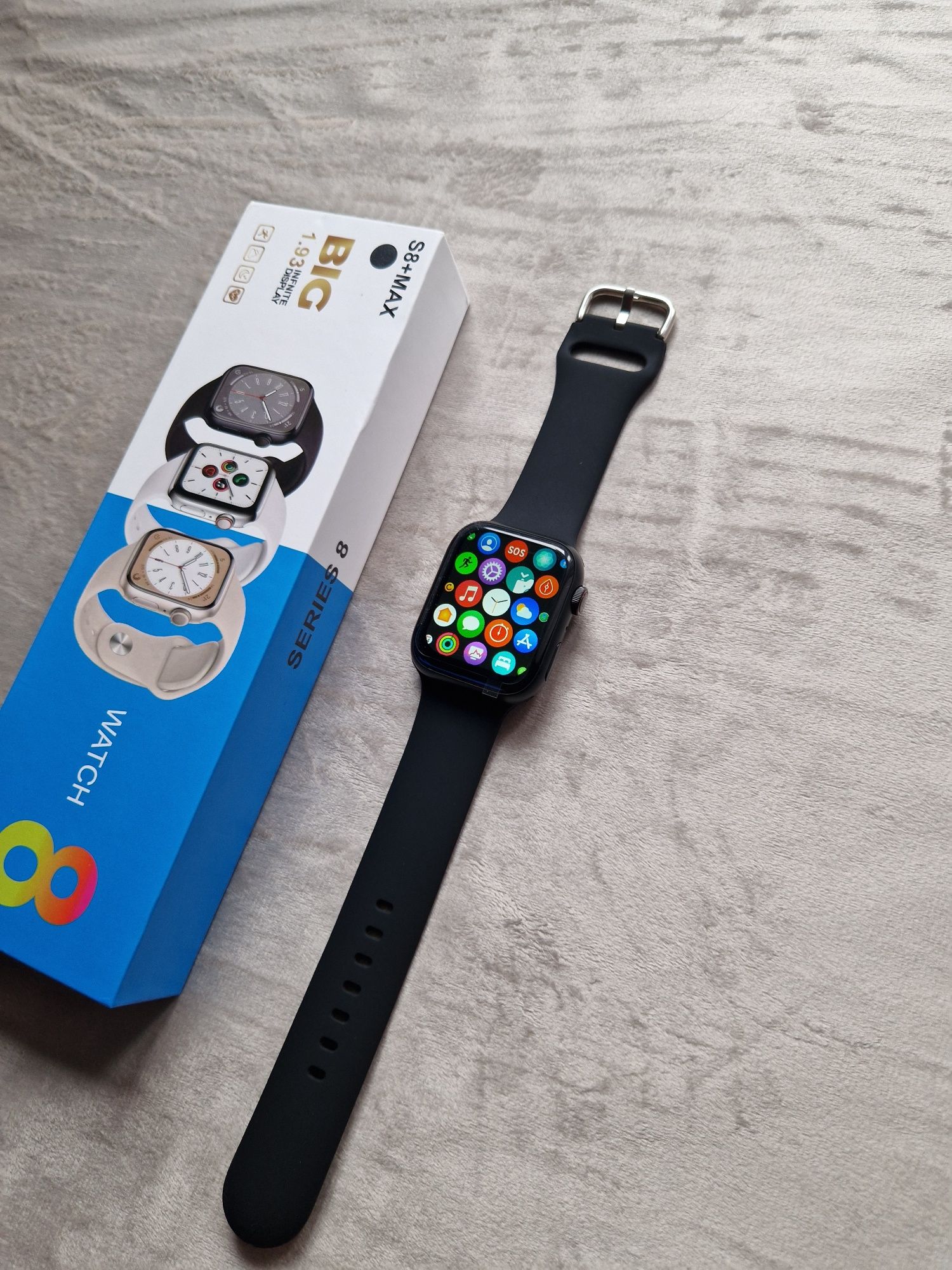 Smartwatch s8+ max czarny