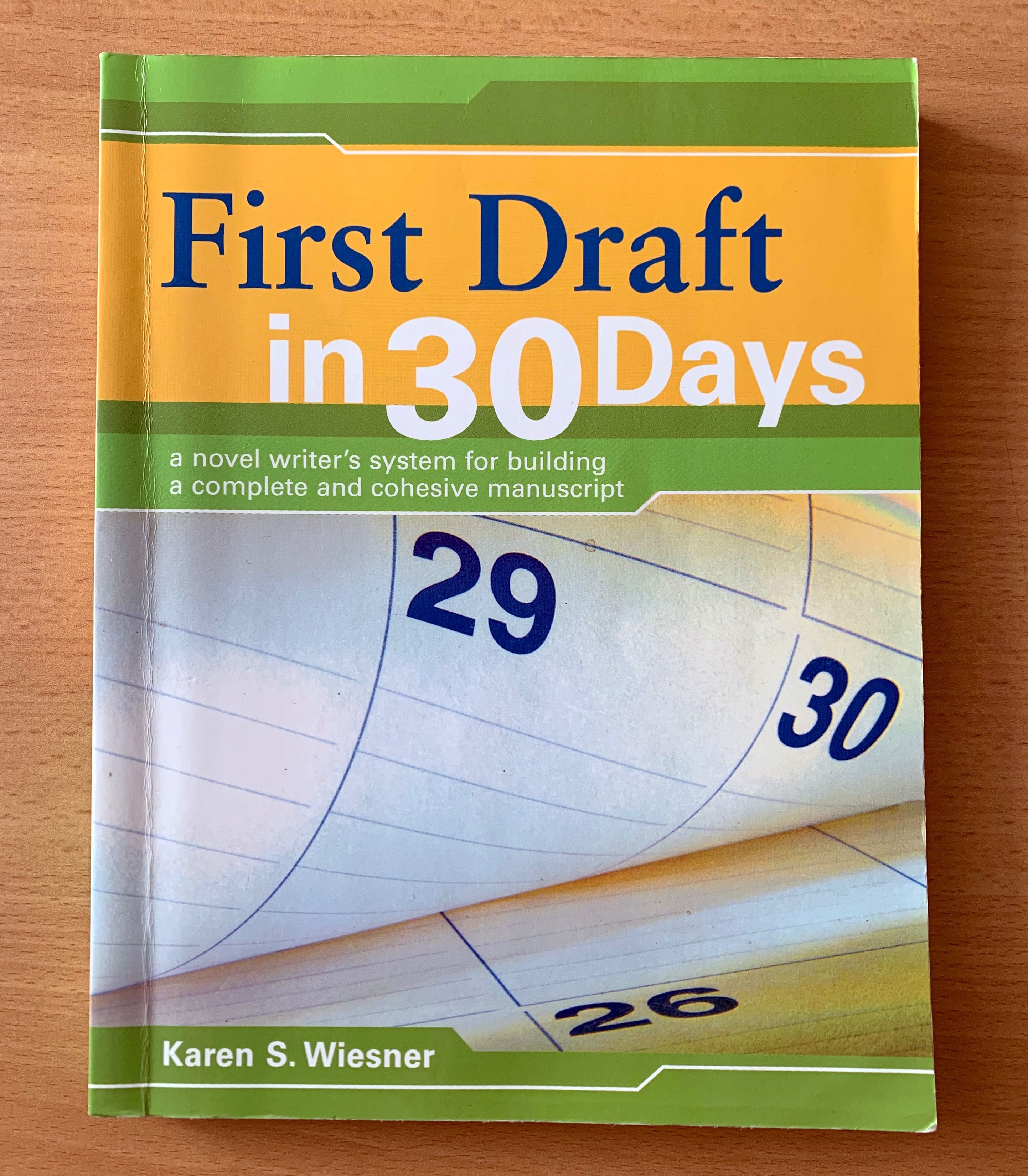 Livro "First Draft in 30 Days", Karen S. Wiesner