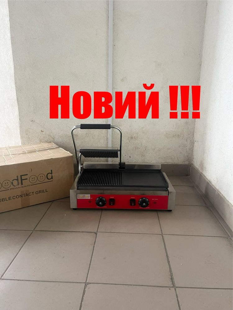 Гриль Прижимний+Жарочна Поверхня Комбінована Новий!!!