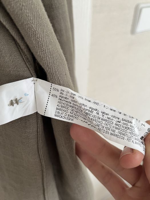 Marynarka lniana len Zara