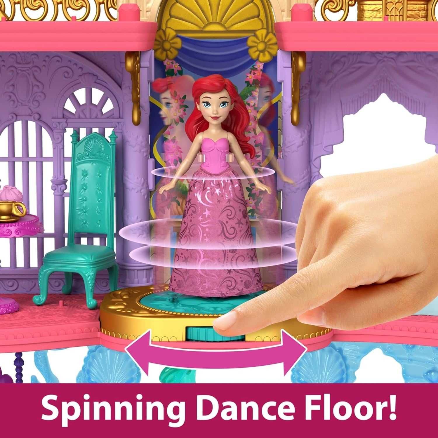 Mattel Disney Princess Doll Playset,Ariel Land.Замок русалоньки Арієль