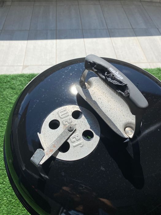 Barbecue a carvão Weber compact kettle 47 cm preto