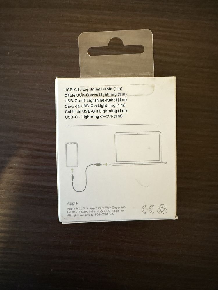 Кабель Apple Lightning to USB-C Model A1703, 1.0 m Оригінал