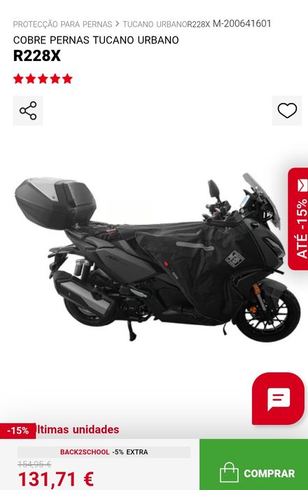 Cobre pernas tucano para Honda ADV 350 R228X