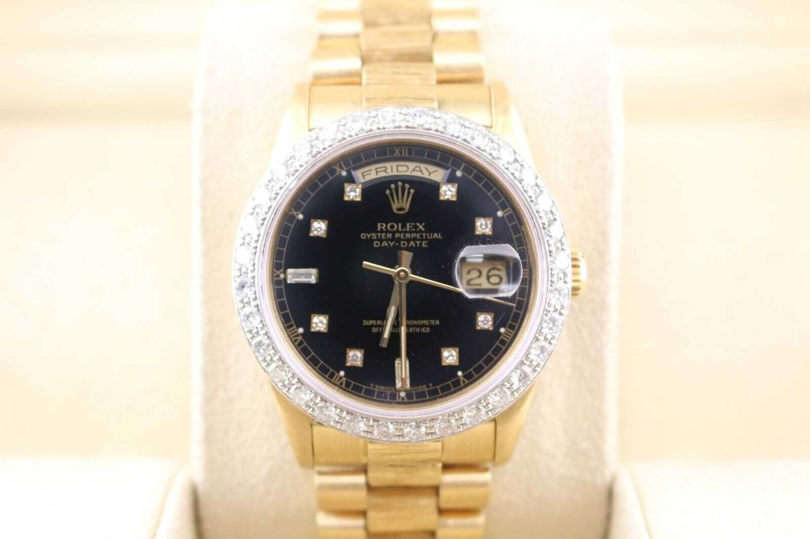 Rolex 36mm Day Date President Diamond Dial & Bezel