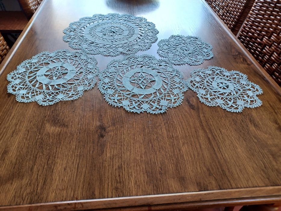 Panos de renda de bilros.