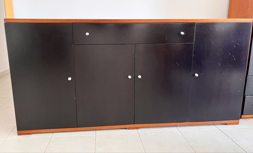 Conjunto móveis de sala de madeira