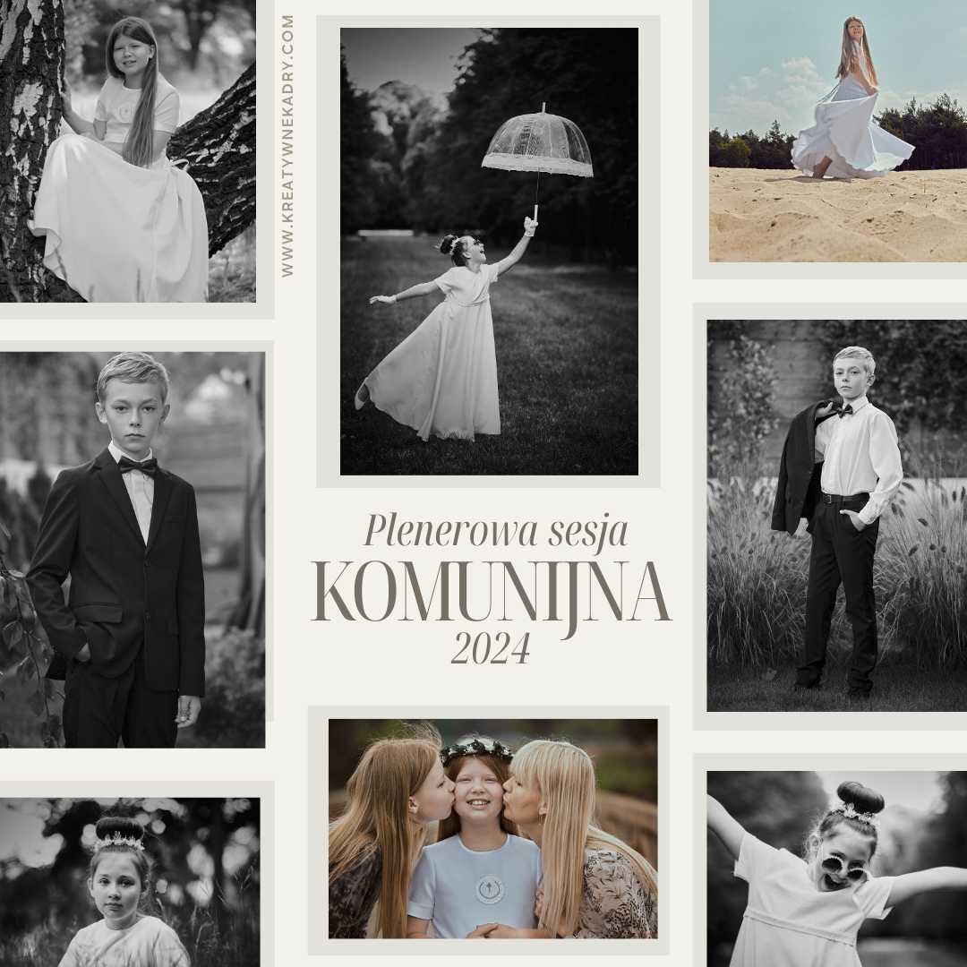 Fotograf komunia Sesja plenerowa komunijna