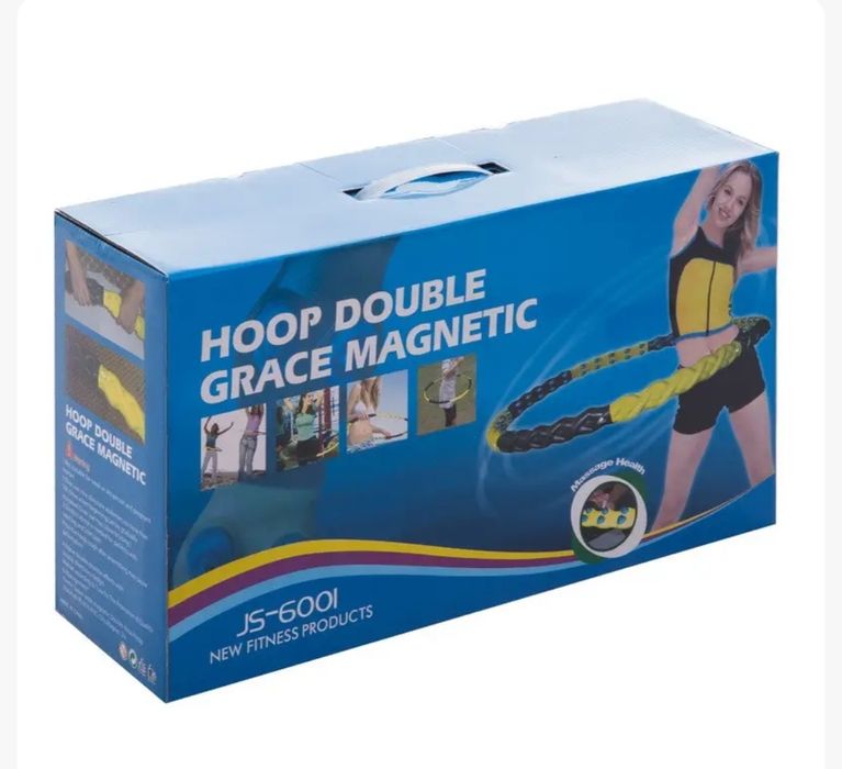 Обруч масажний хулу-хуп Hula Hoop Double Grace Magnetic 6001
