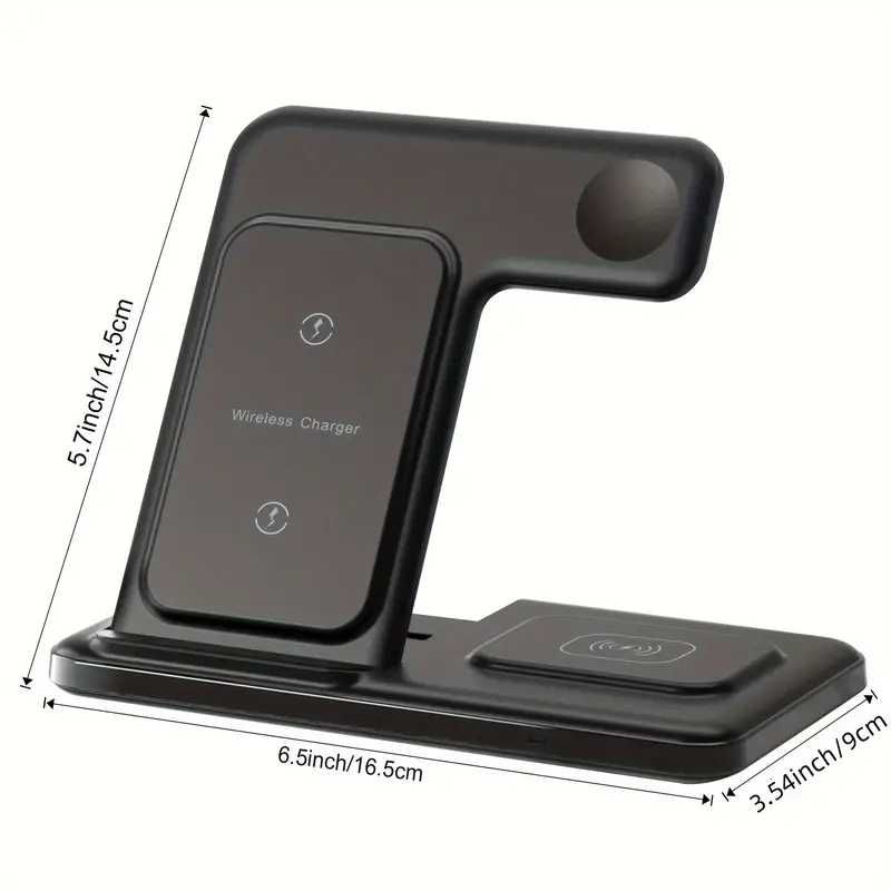 Stacja szybkiego ładowania 3w1 składana do iPhone Apple Watch Air Pods