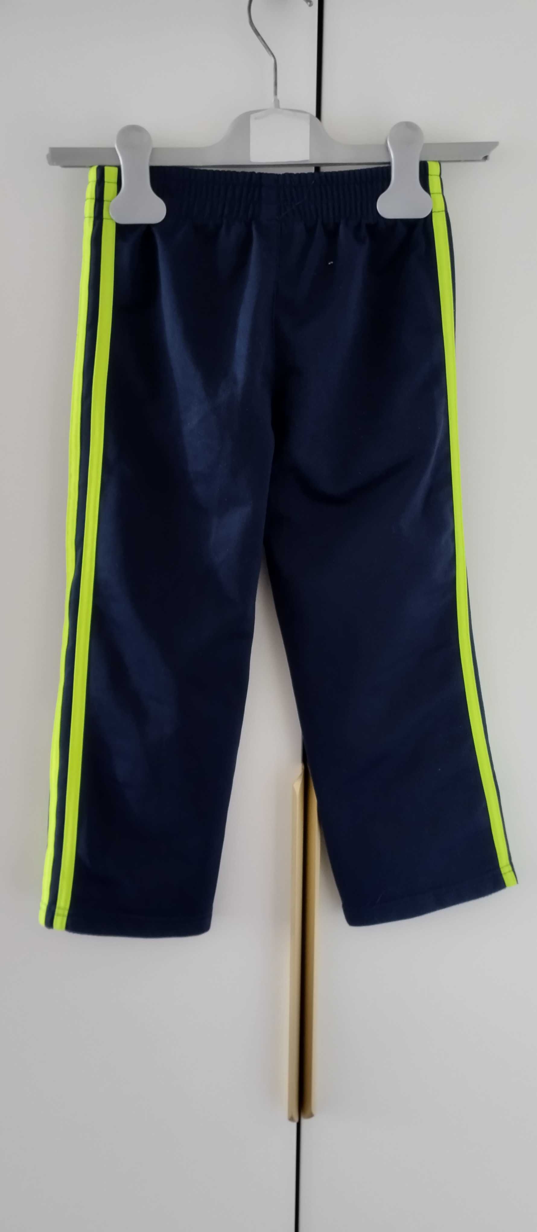 Dresy spodnie sportowe hdla chłopca granatowe 110 Adidas
