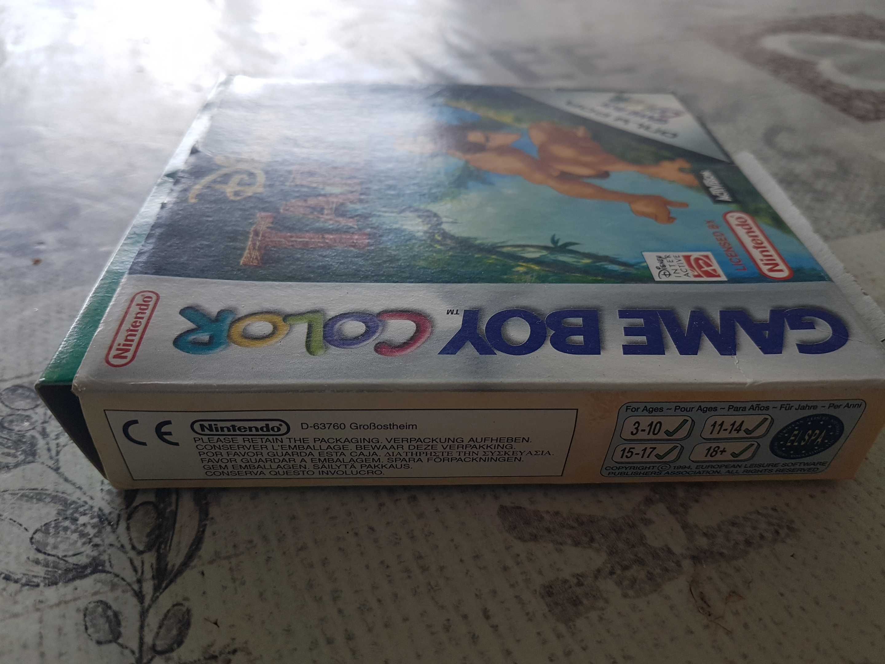 Jogo gameboy tarzan com caixa e manuais