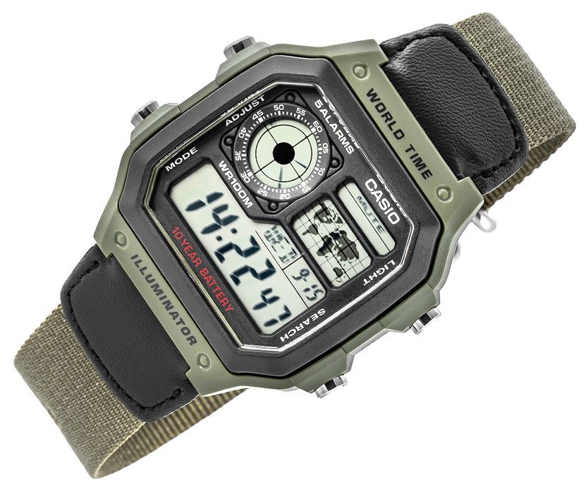 Zegarek Męski CASIO AE-1200WHB-3BVDF + BOX