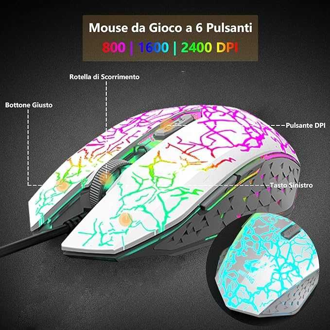 Klawiatura, mysz i adapter do gier