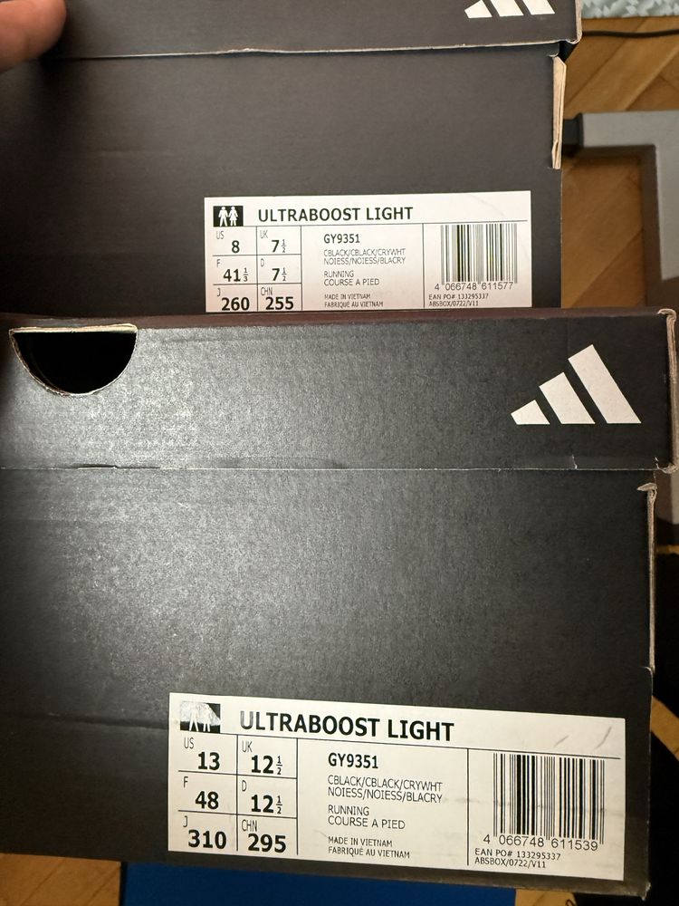 100% ОРИГІНАЛ! Кросівки ADIDAS Ultra BOOST light GY9351 41, 47