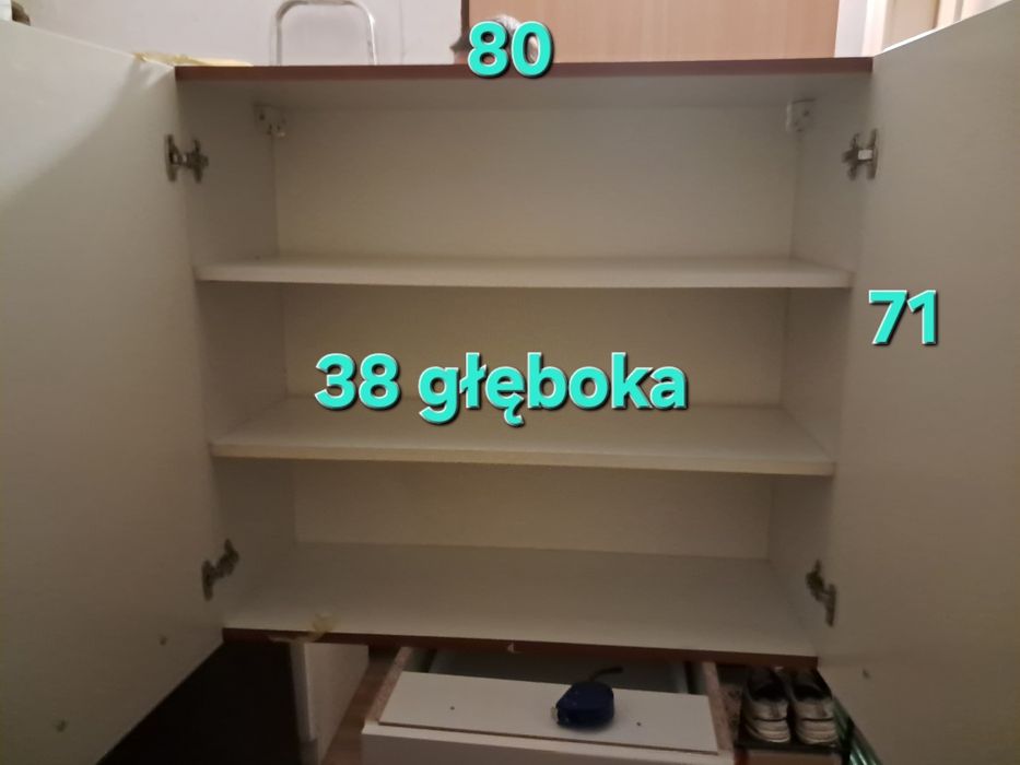 .Meble kuchenne mat/ połysk białe ze zlewem