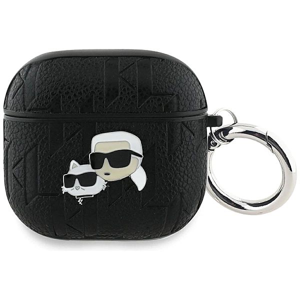 Etui Karl Lagerfeld Monogram Karl & Choupette Head na AirPods 4 - czar