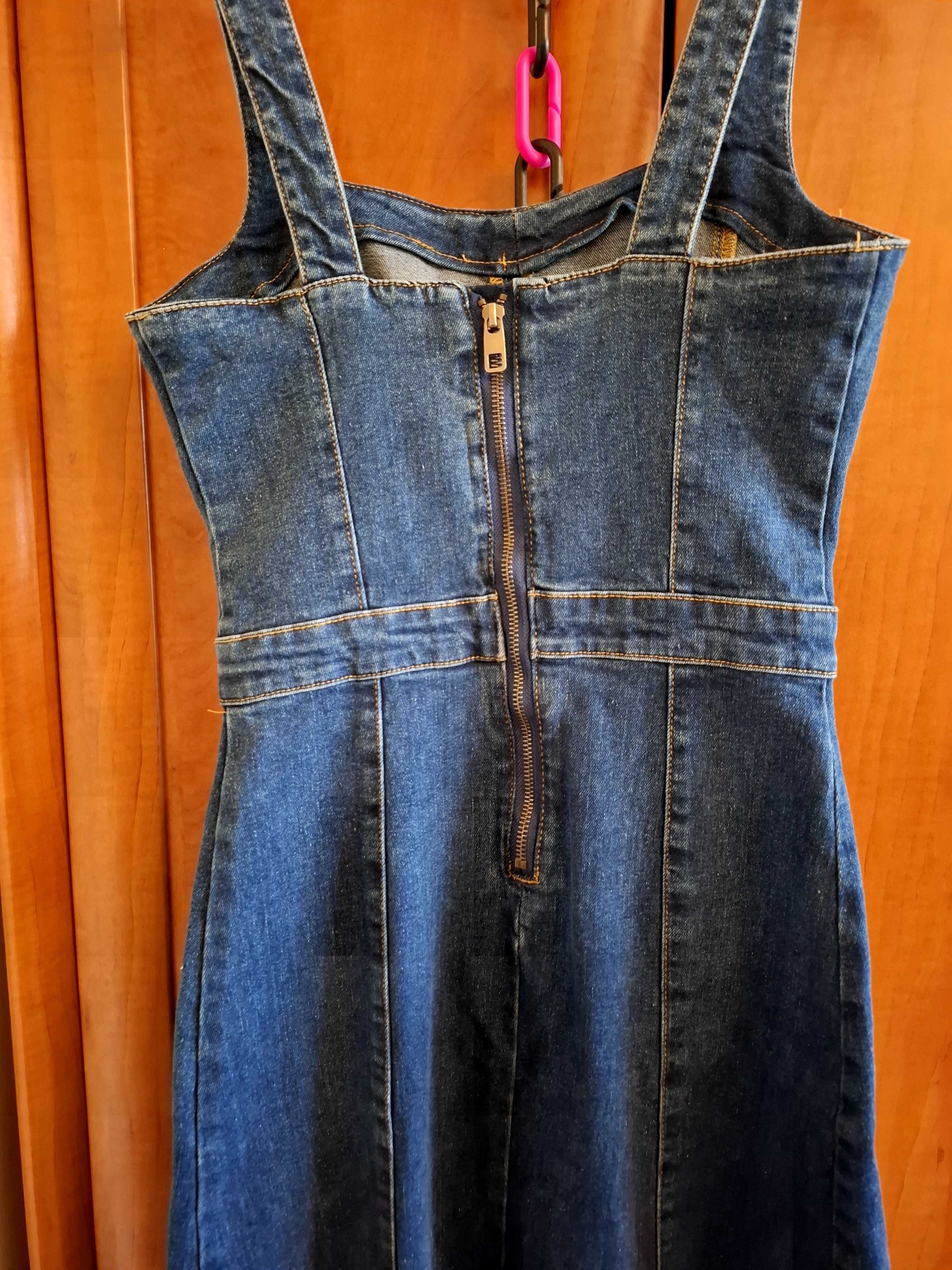 sukienka jeansowa